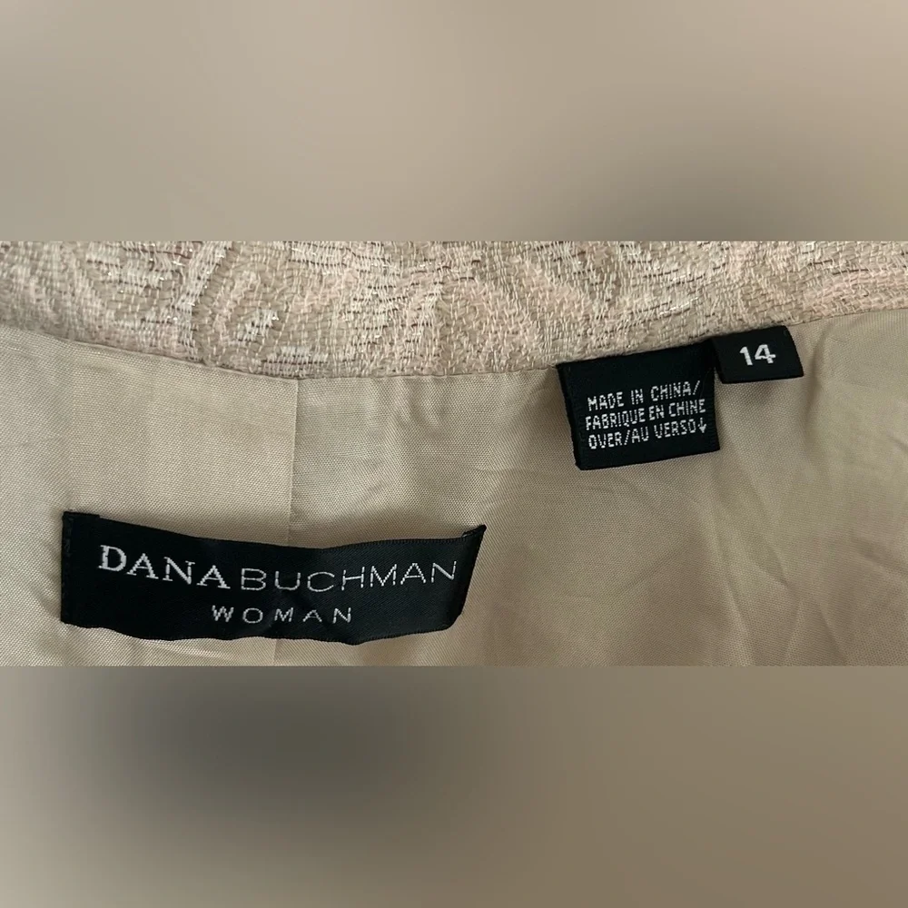 Dana Buchman Textured Cream Blazer